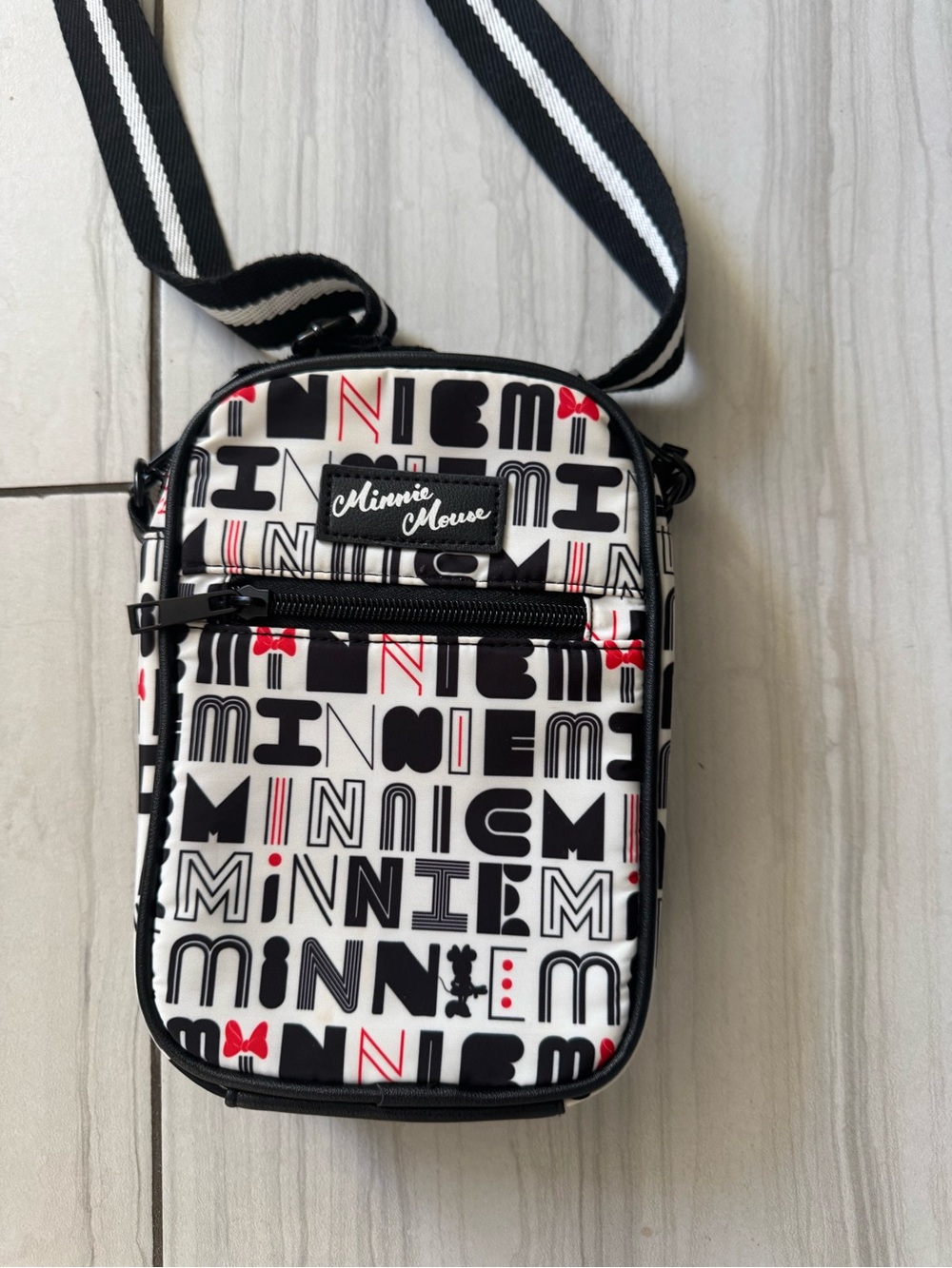 Minnie Mouse Allover Print Crossbody Bag